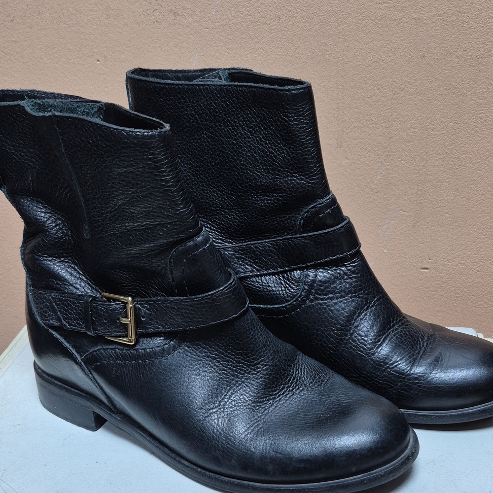 KATE SPADE- LEATHER ANKLE BOOTIES - Picture 5 of 9